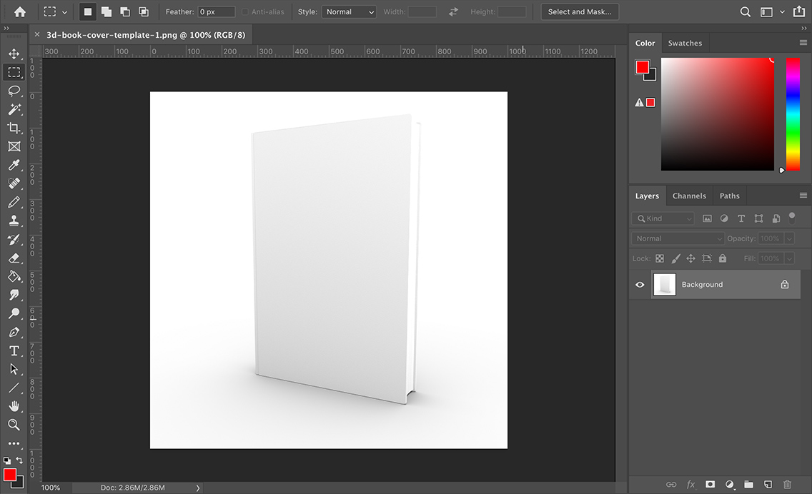 Making 3D book covers in photoshop