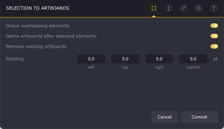 Selection to Artboards tool in Illustrator