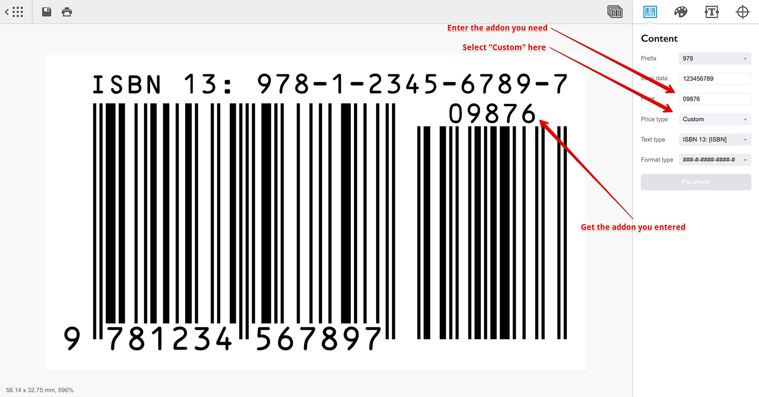 You can enter the custom addon data by selecting custom price type