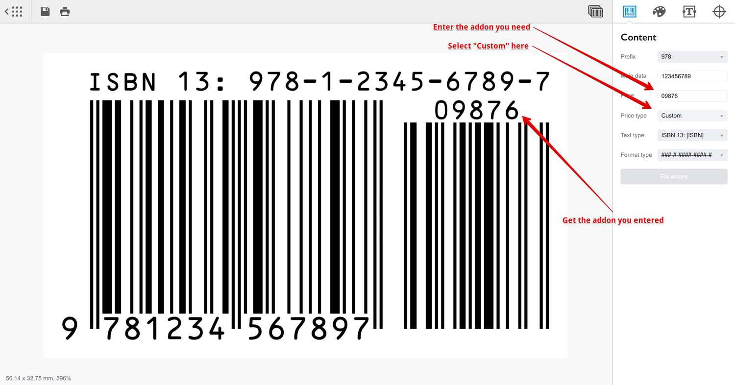 You can enter the custom addon data by selecting custom price type