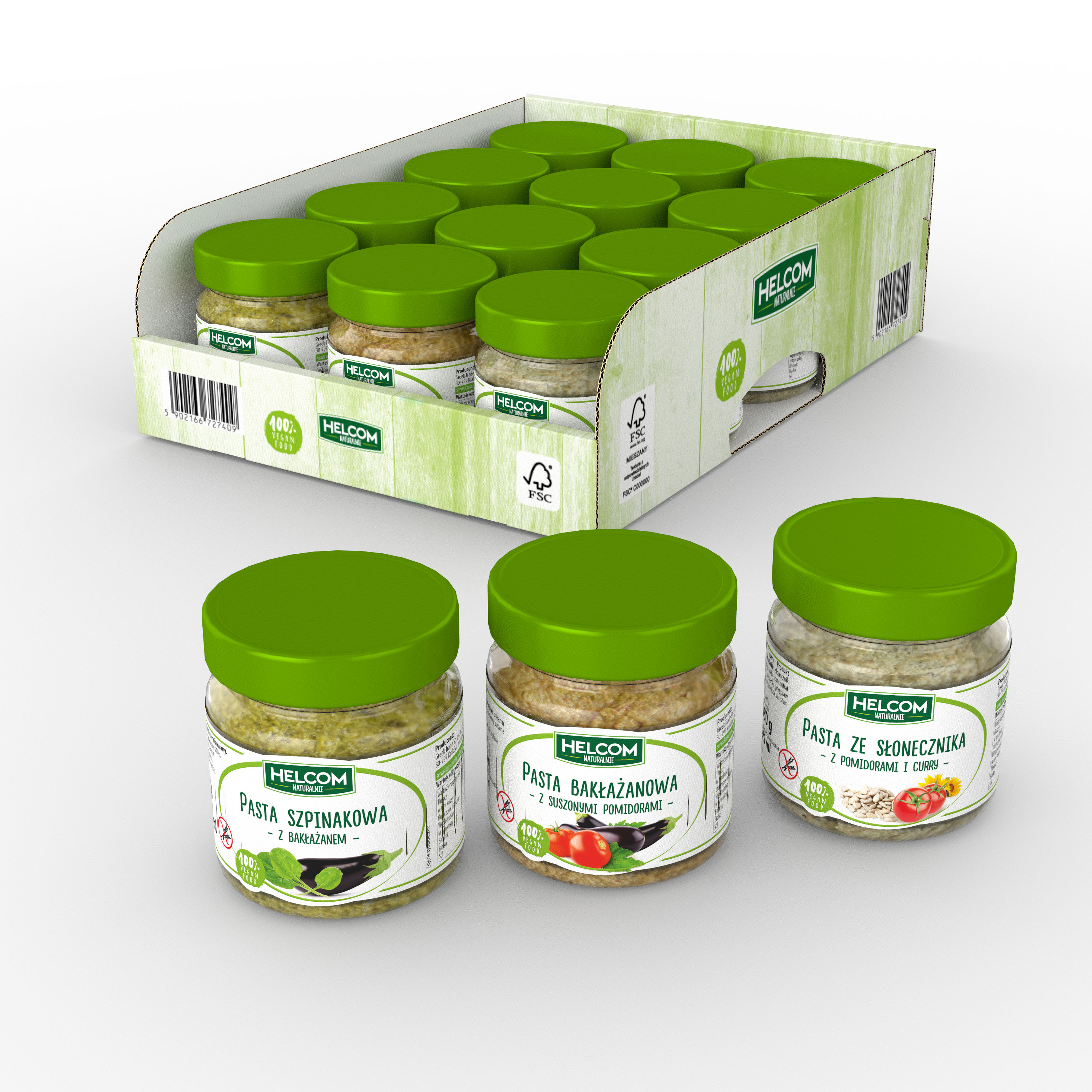Box of cans made and rendered in Boxshot