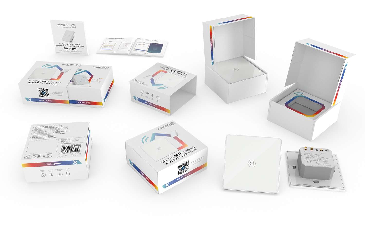 Electric devices in boxes