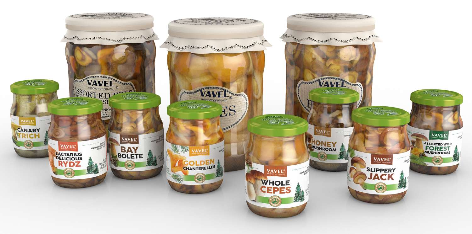 Canned mashrooms mockup