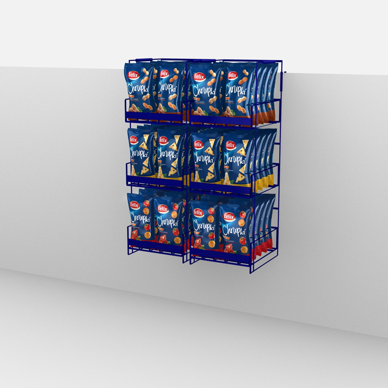 Point of sale hanger - flexible bags on a display hanger