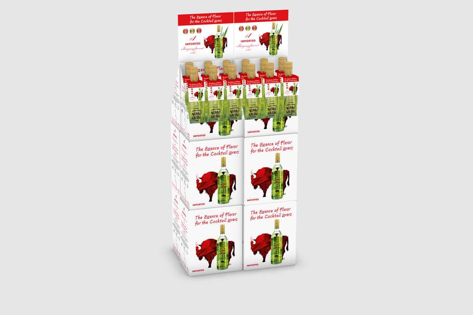 Boxes with bottles made and rendered in Boxshot