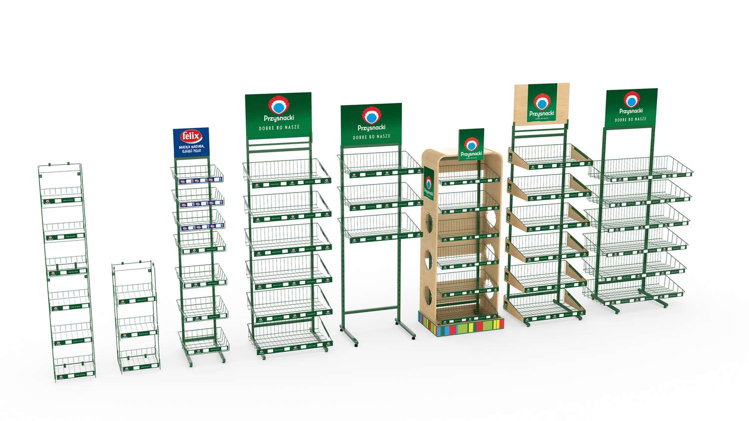 Custom point of sale stands mockup