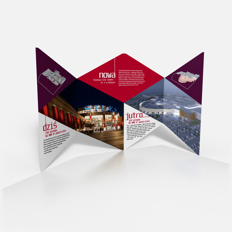 3D rendering of expanded complex booklet shape