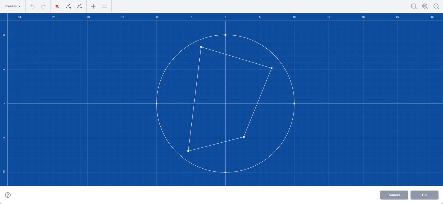Making a simple second shape in extrude editor