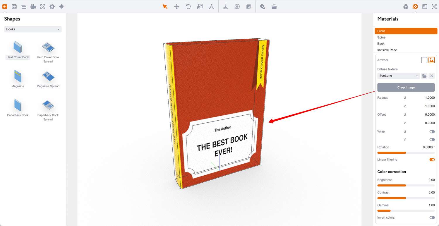 Cropped image in Boxshot