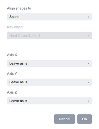 Alignment tool user interface