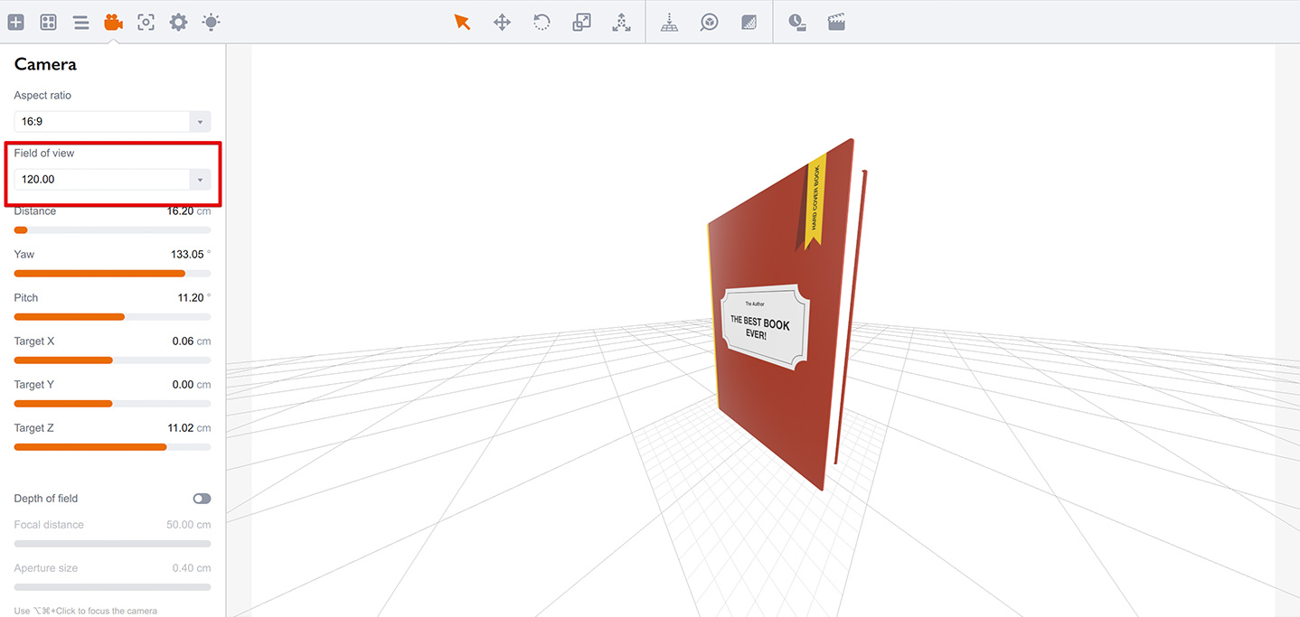 Perspective Effect in Boxshot