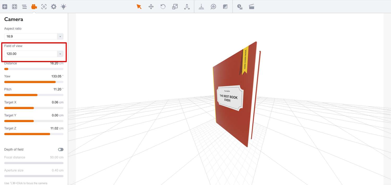 Perspective Effect in Boxshot