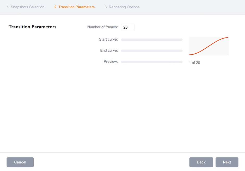 Transition animation length and curve