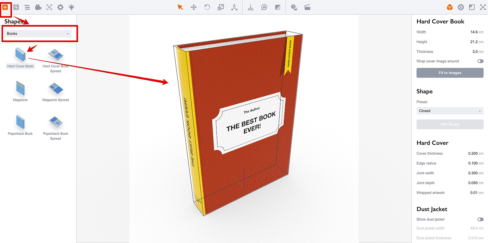 Adding book into the scene