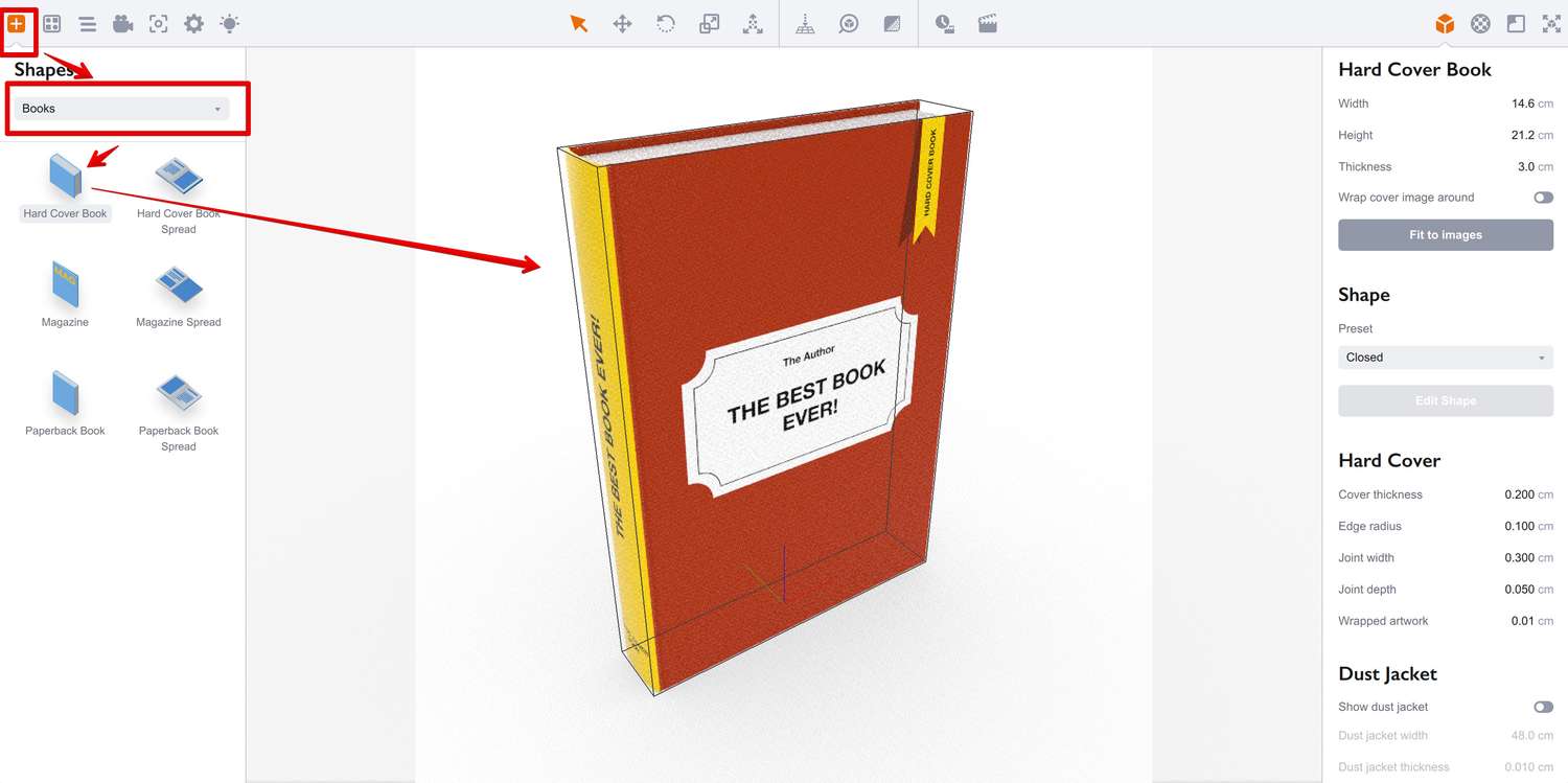 Adding book into the scene