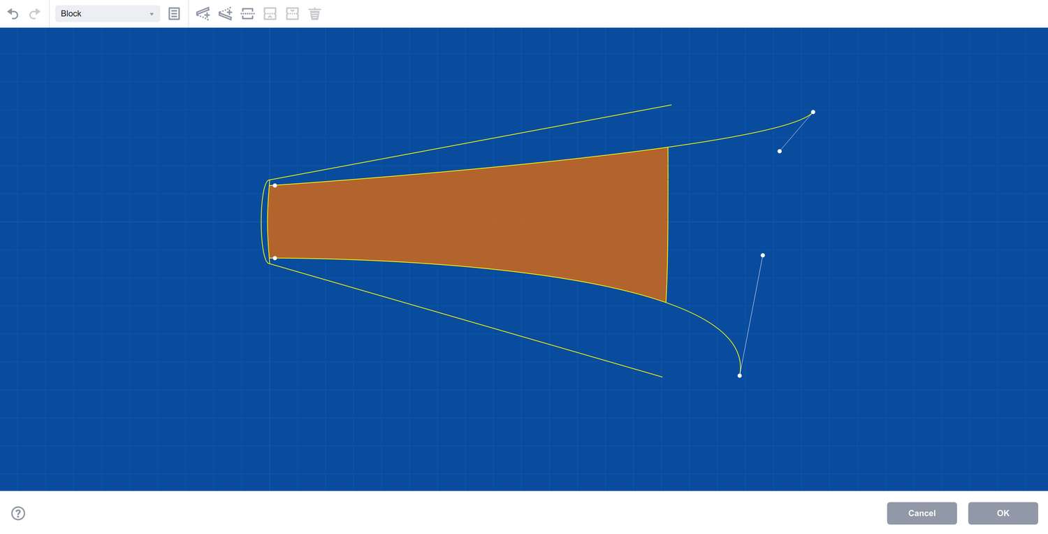 Modified leaf block in Boxshot book editor