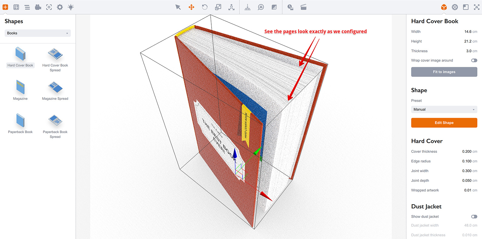 The book has been modified after the changes we made
