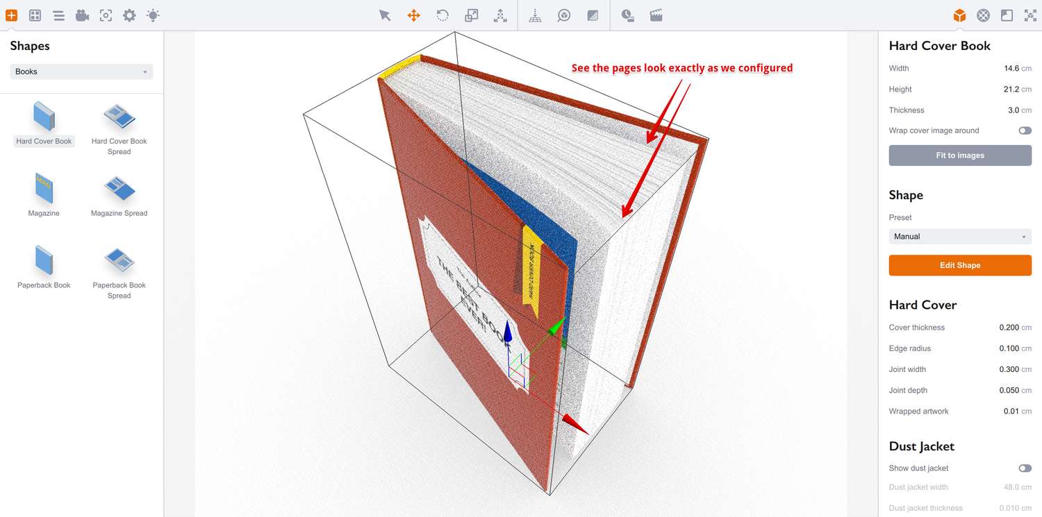 The book has been modified after the changes we made