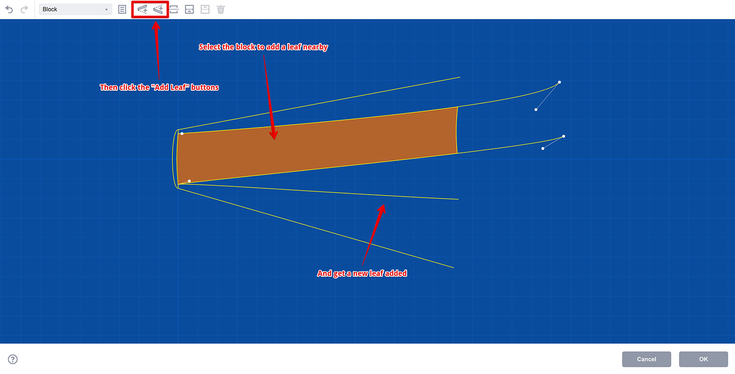 Adding a single leaf in Boxshot book editor