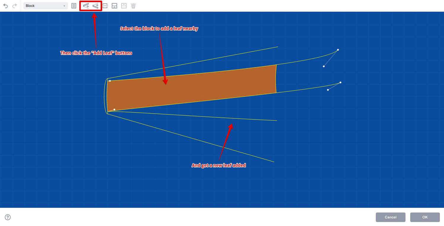 Adding a single leaf in Boxshot book editor