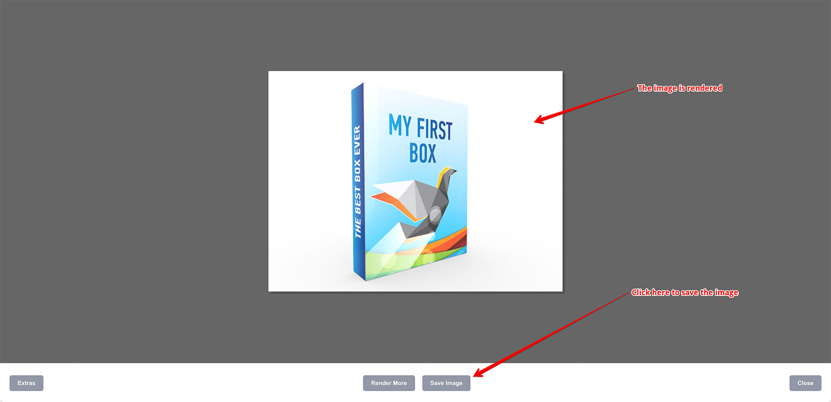 Saving the rendered image to a file