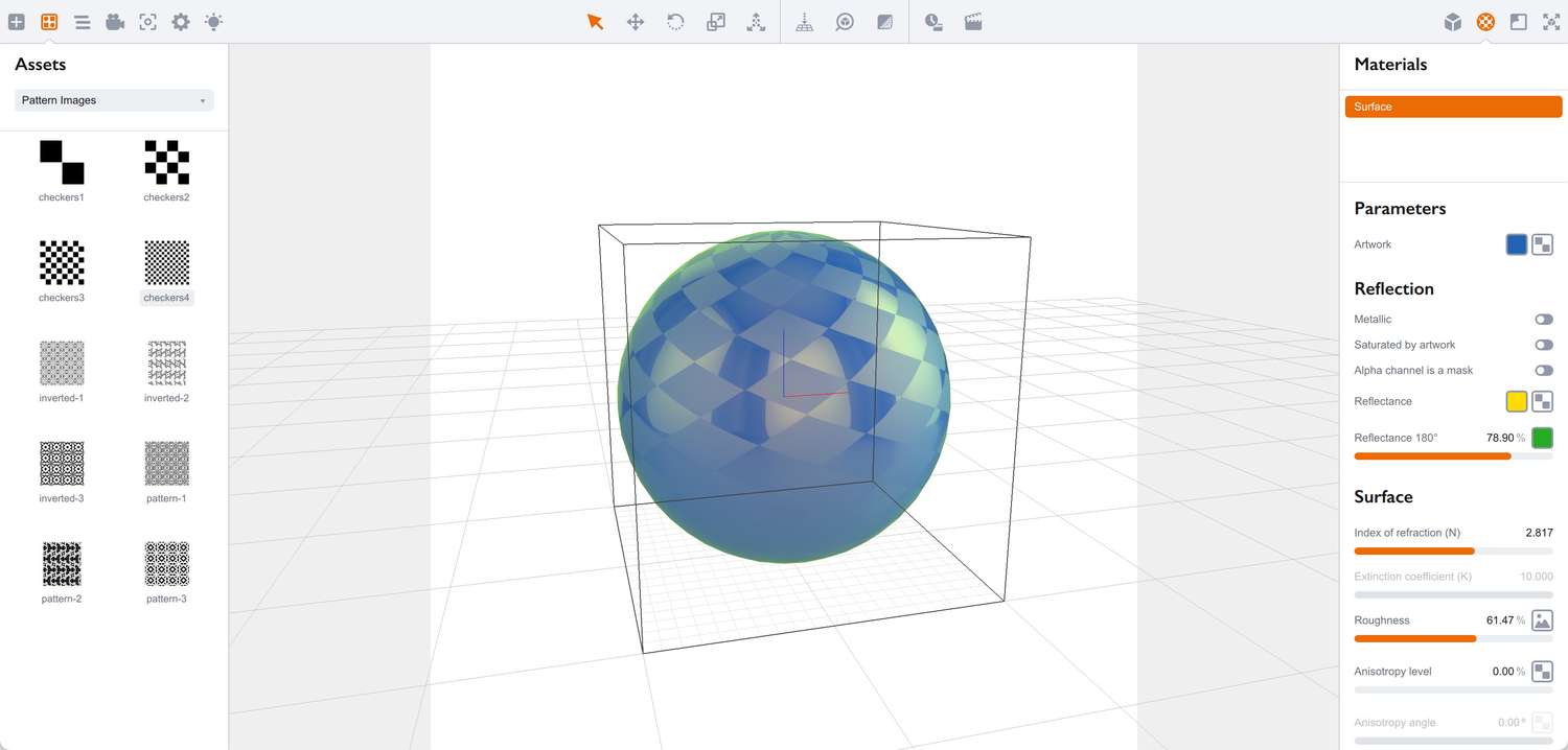 Adding a sphere object in Boxshot