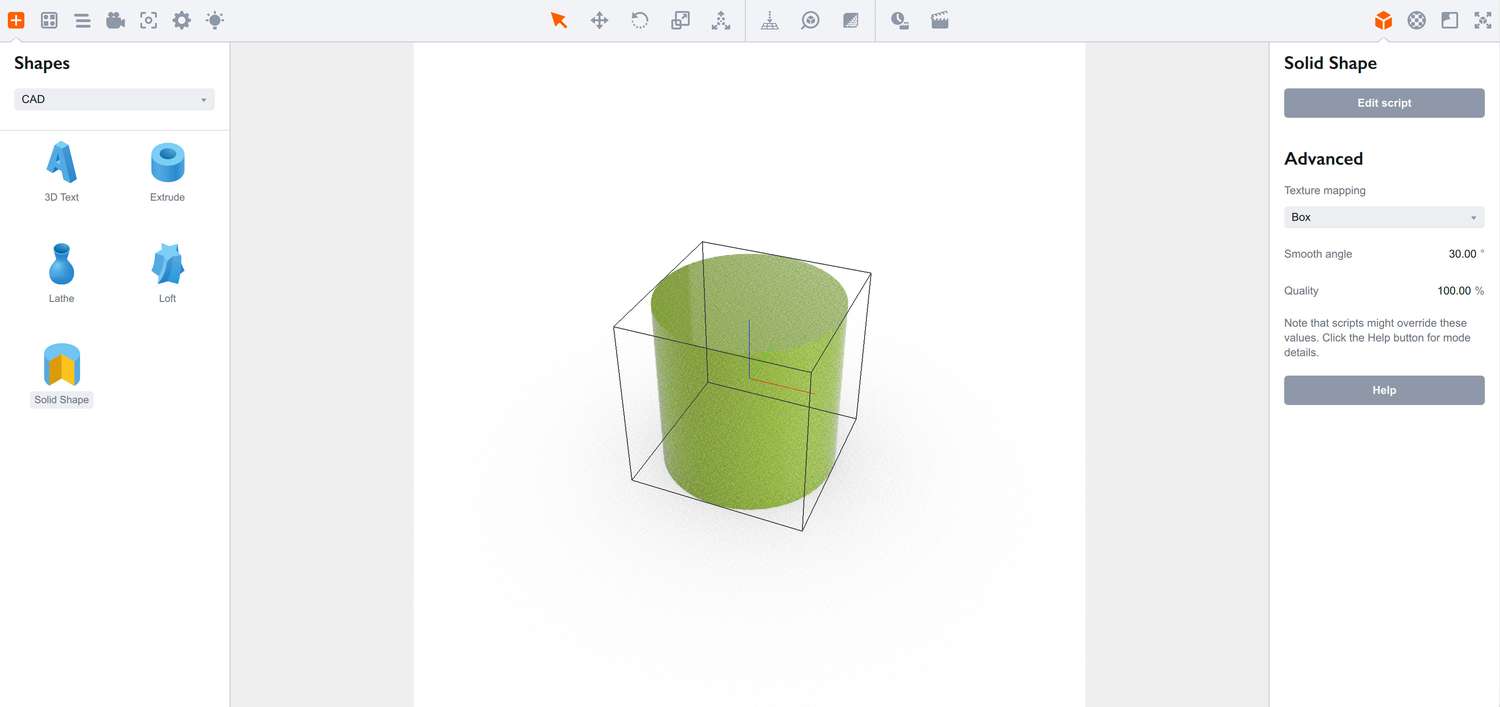 Converting simple solid to the script-based one