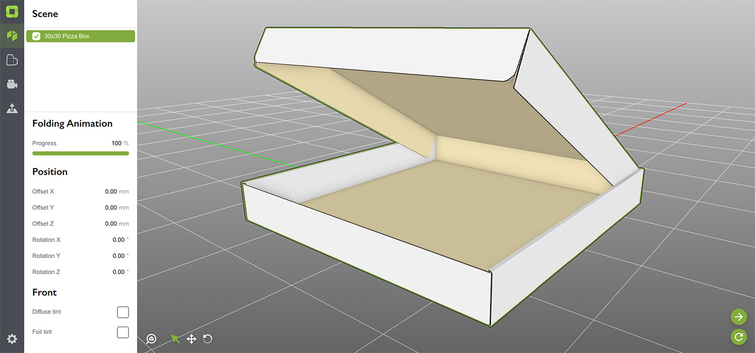 Origami user interface