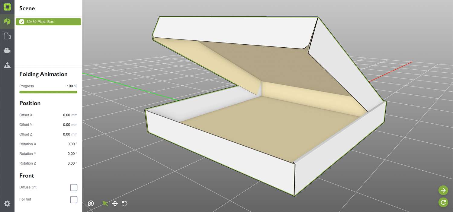 Origami user interface