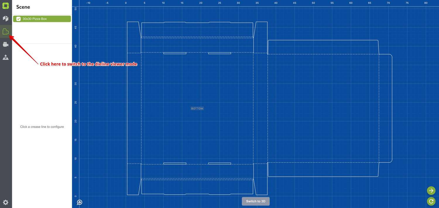 Dieline viewer in Origami