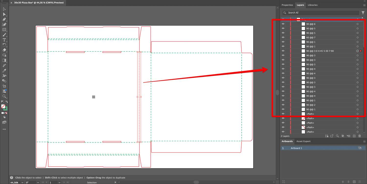 Folding animation rules in Illustrator