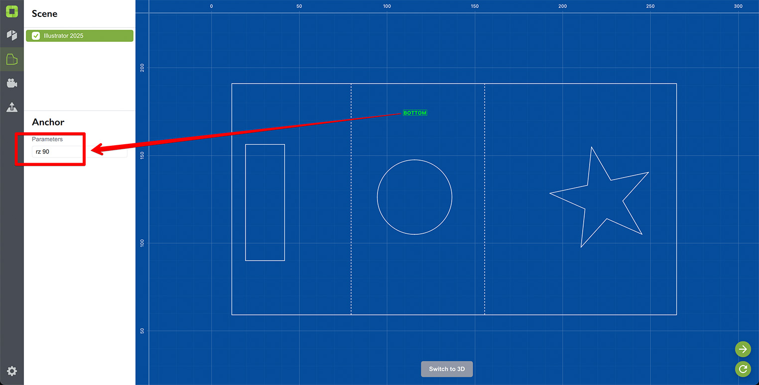 Anchor parameters are changed