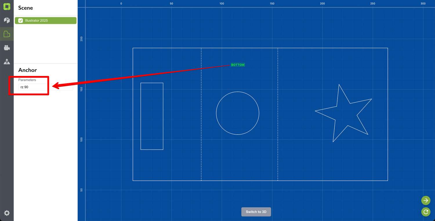 Anchor parameters are changed