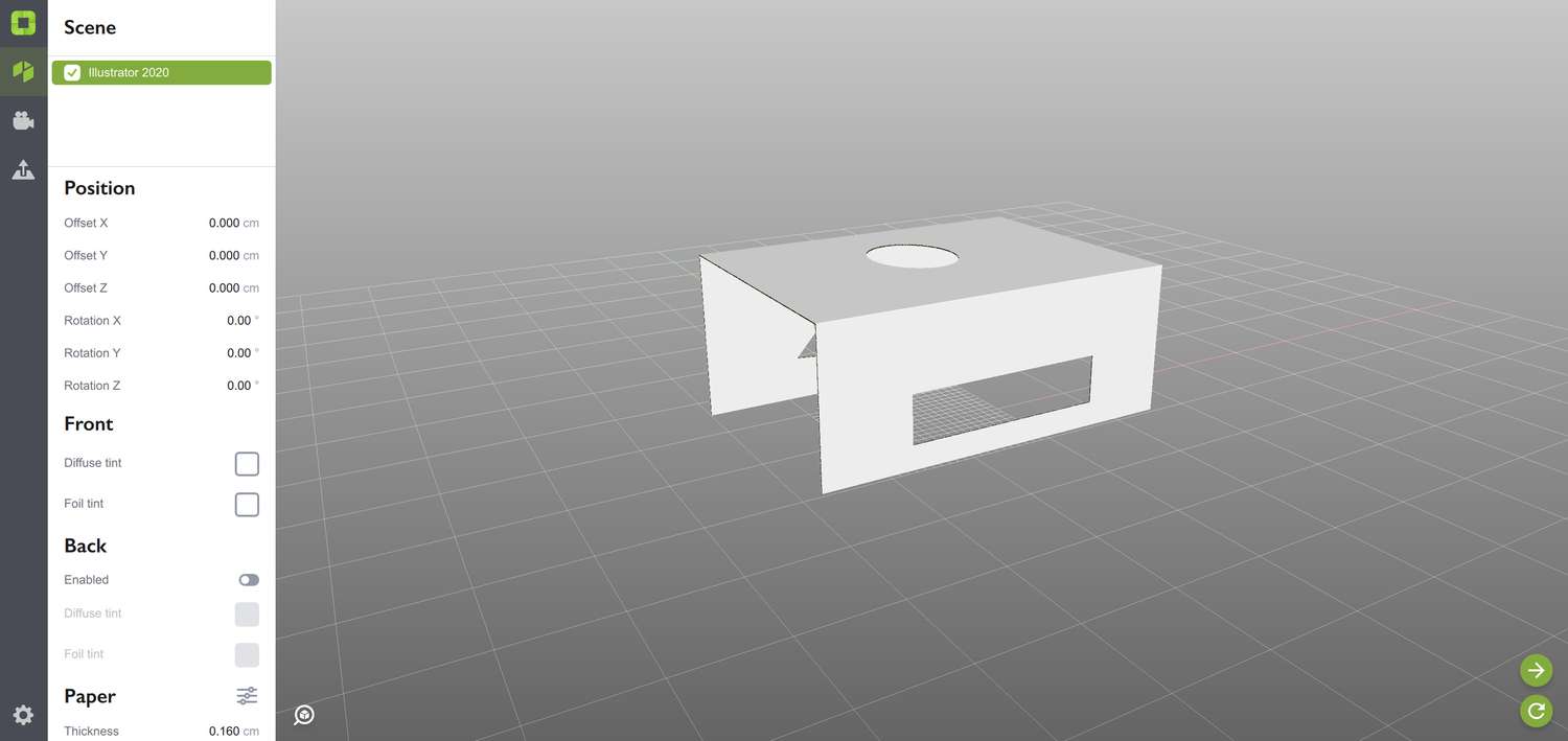 The scene we made in the last tutorial