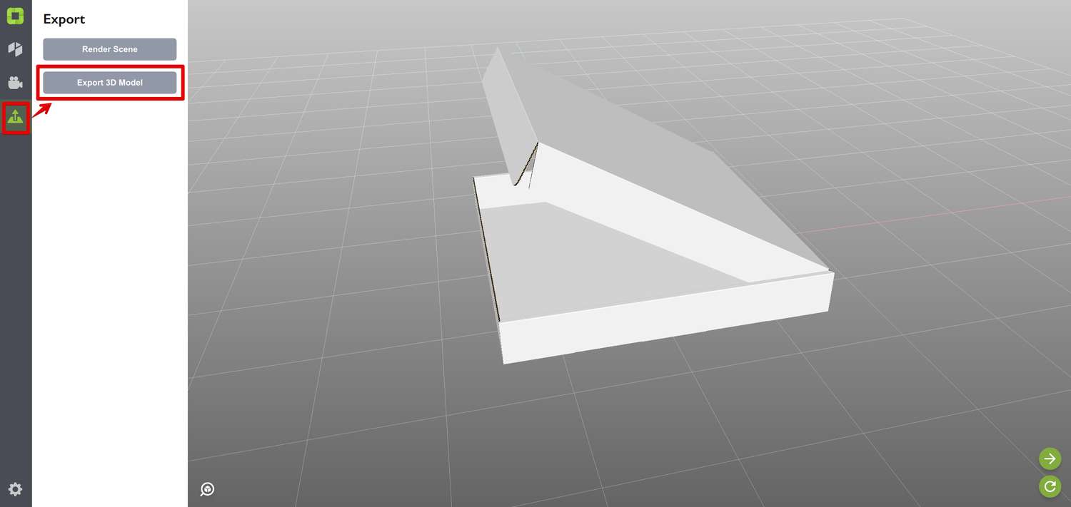 Exporting scene in Origami