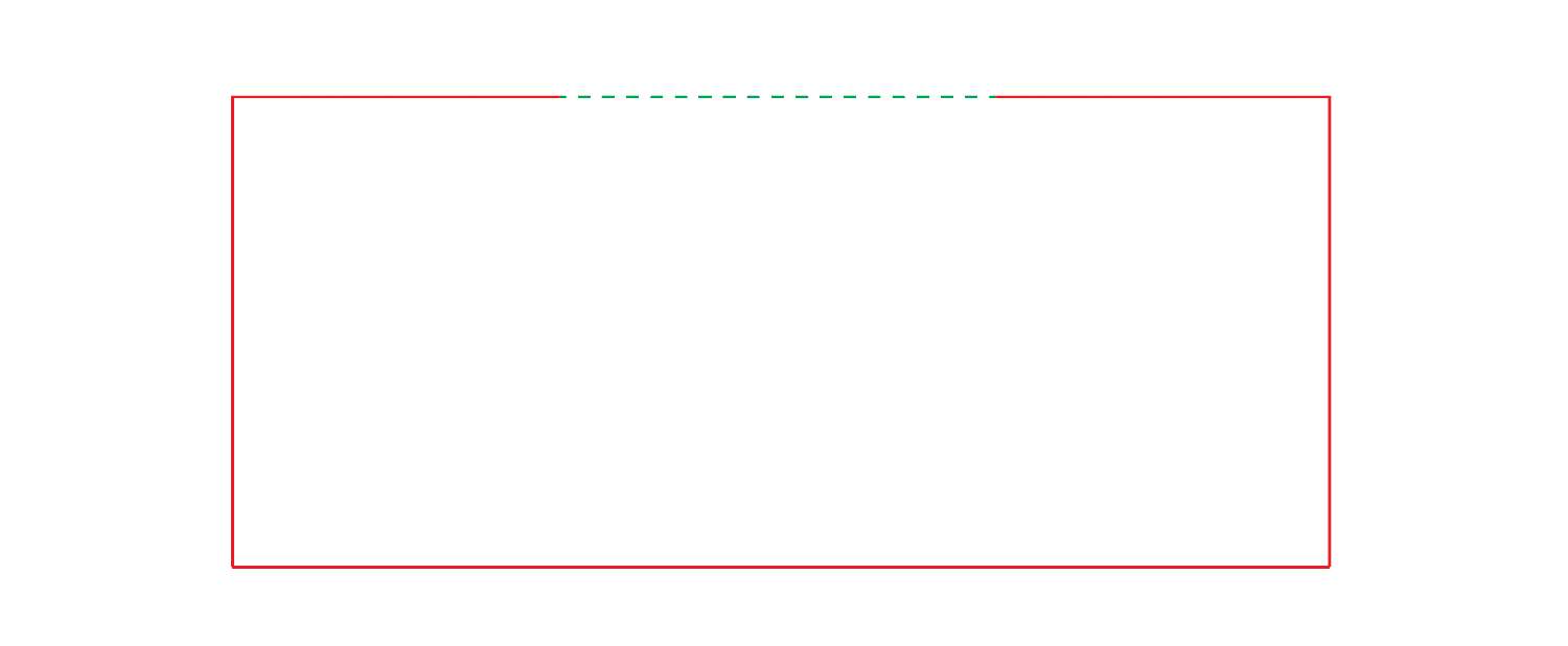 Crease line in the main outline