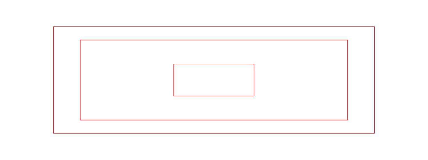 A sample dieline with a nested element